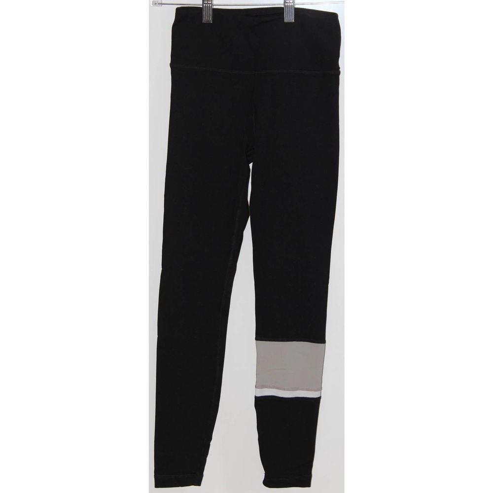 Women's VMMA Black Gray Compression Full Length Leggings Yoga Pants Size Small